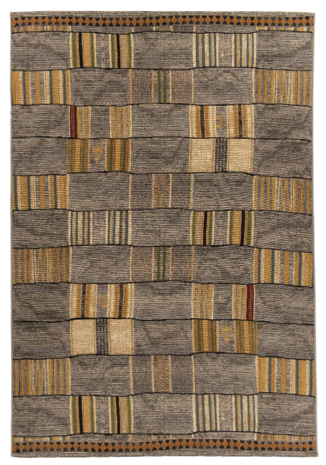 Tapis tissé d'intérieur et d'extérieur pour la terrasse et le balcon - Aurora