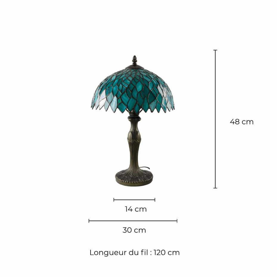 Lampe à poser moyen modèle en verre mosaïque, TIFFANY CAMILLE