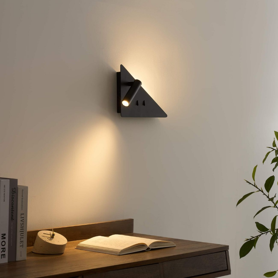 Applique triangle liseuse gauche LED - ELARIS
