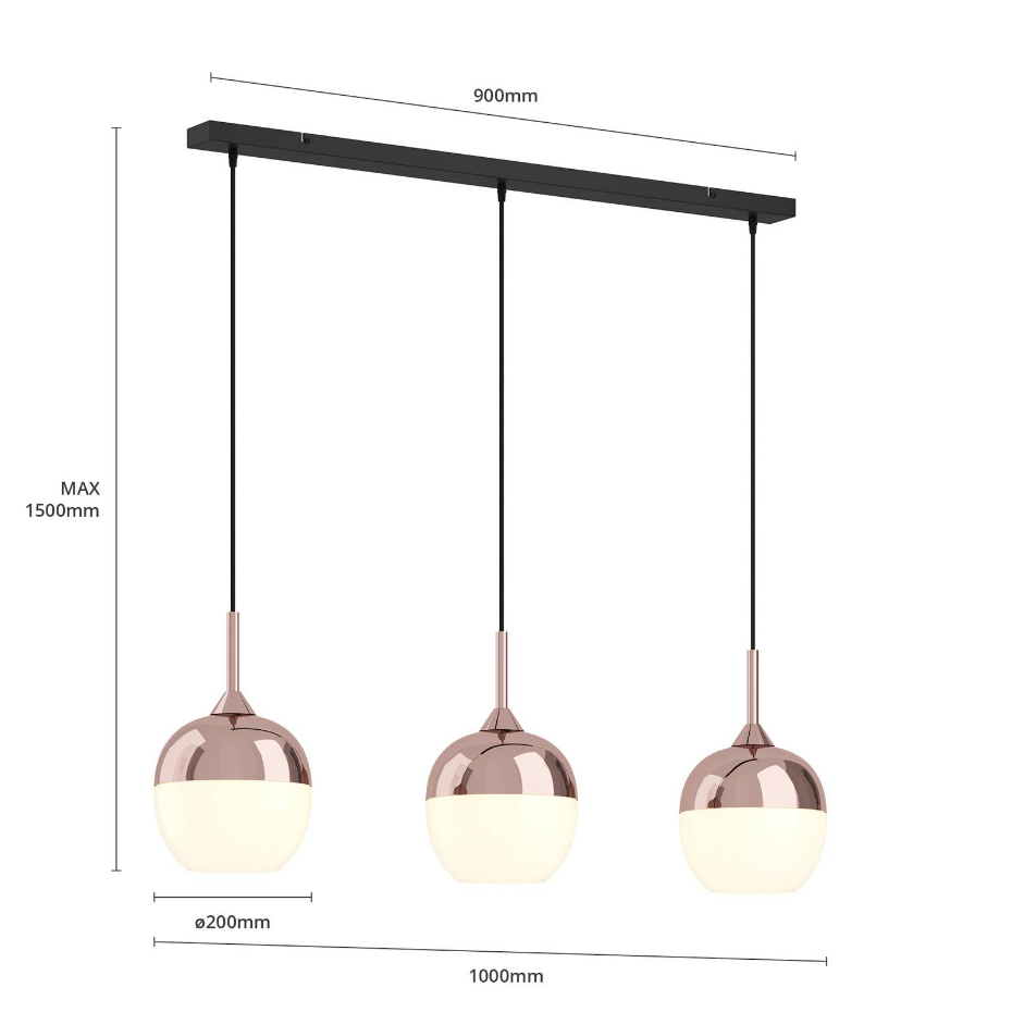 Suspension en verre moderne, Rangina