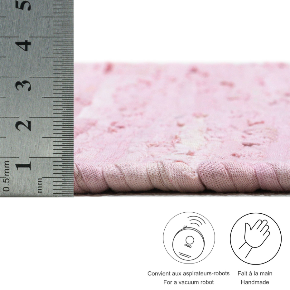 Tapis réversible coloré en coton tissé à la main - Happy Cotton