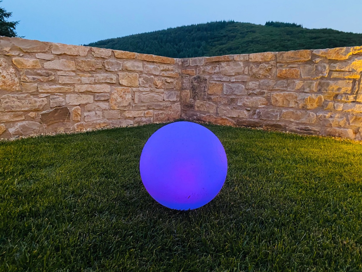 Boule lumineuse solaire multicolore SOLSTY ∅30cm
