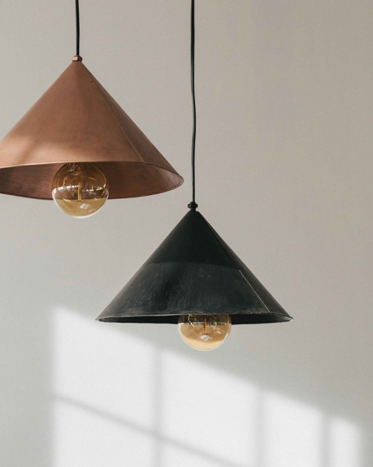 Lampe suspendue avec écran en fer - REMEI