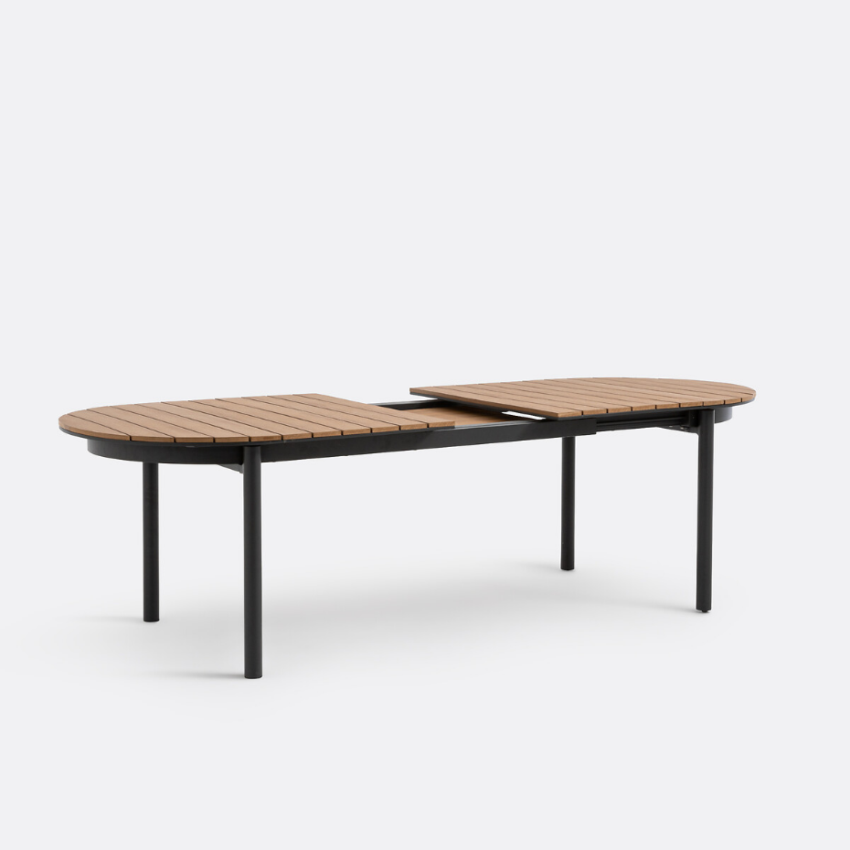 Table de jardin extensible, aluminium, Palina