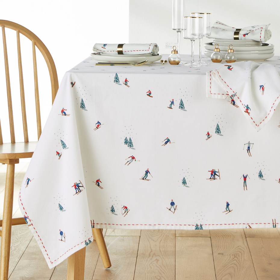 Nappe coton lavé, Tout schuss
