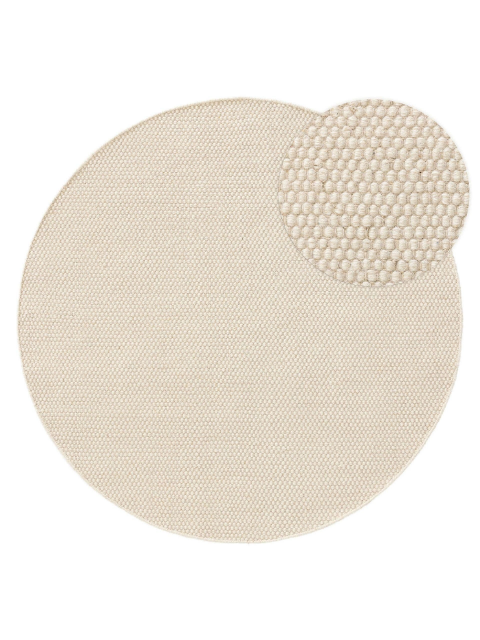 Tapis rond de laine tissé main ROCCO