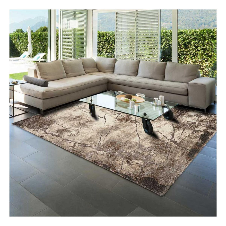 Tapis salon et chambre tissé motif abstrait TERSORE