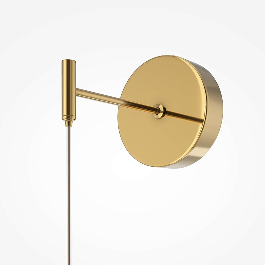 Applique murale design LED – sphères métal doré EDEN