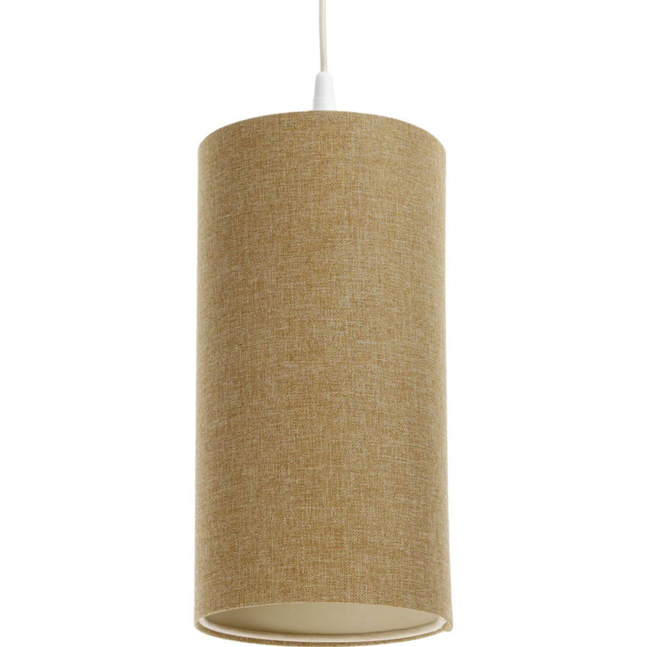 Suspension en lin rond Boho Elegant