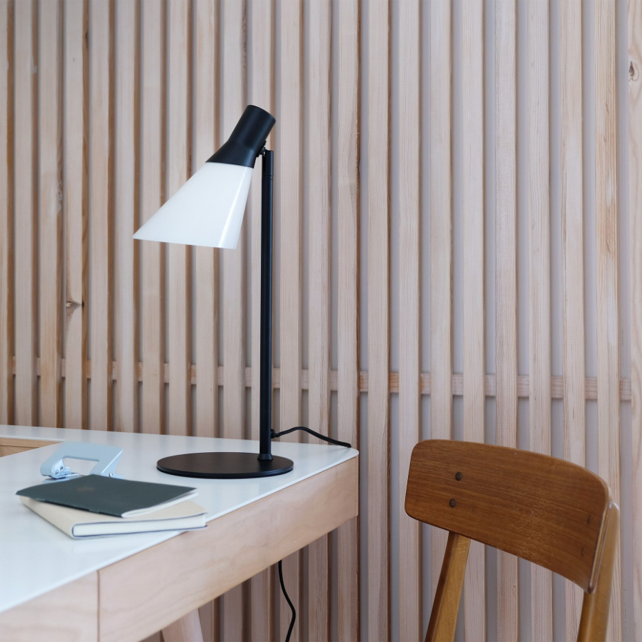 Lampe à poser en verre et métal GENT