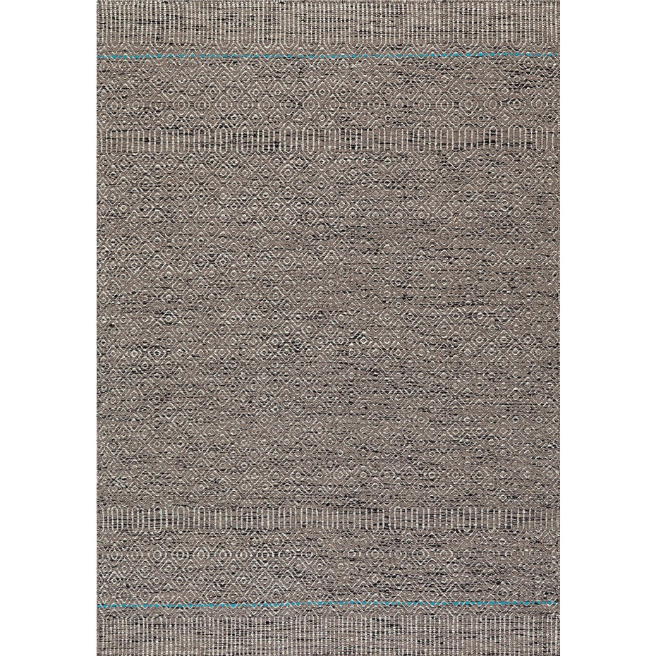 Tapis tissé main en viscose rectangulaire