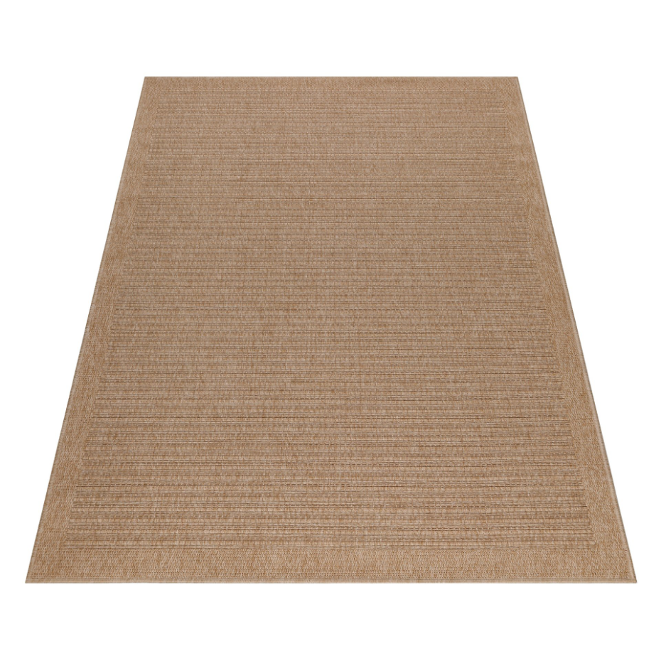 Tapis intérieur extérieur aspect jute à rayures DHAKA