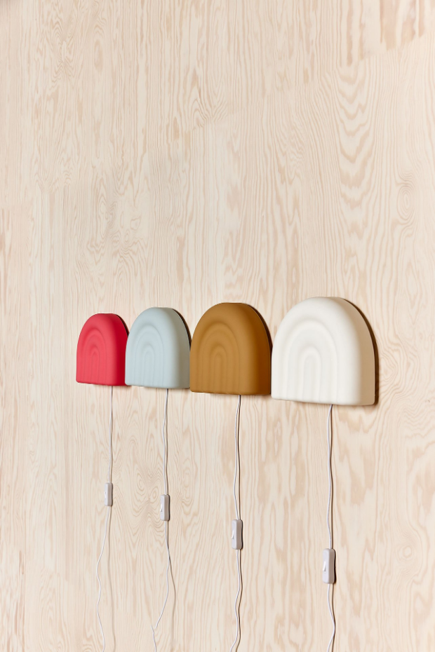 Lampe en silicone arc-en-ciel