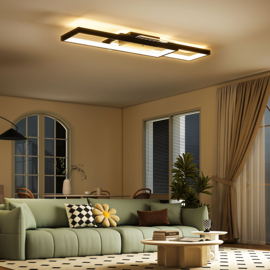 Plafonnier LED réglable avec télécommande - SUNZSHY