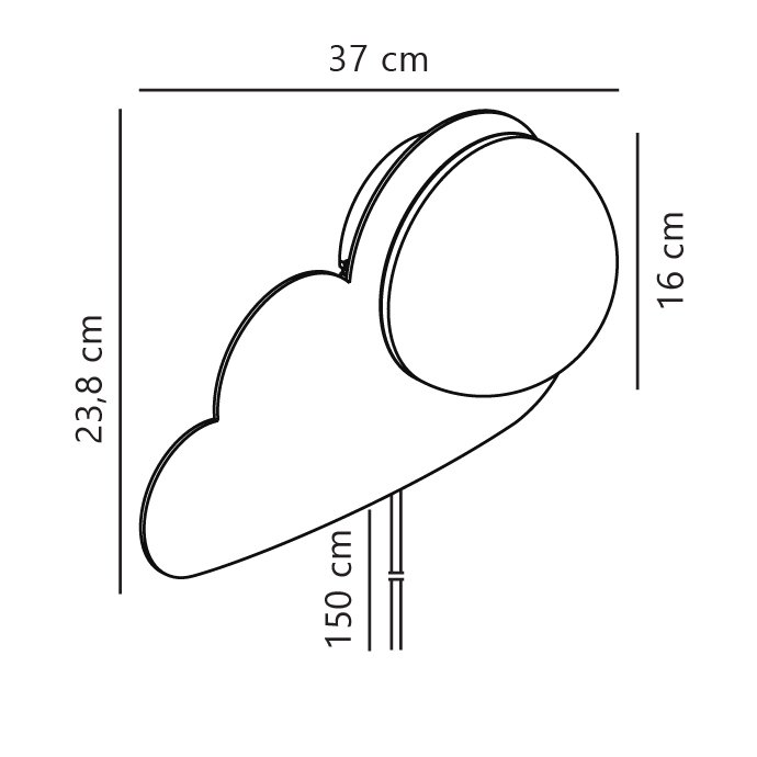 Applique murale SKYKU CLOUD