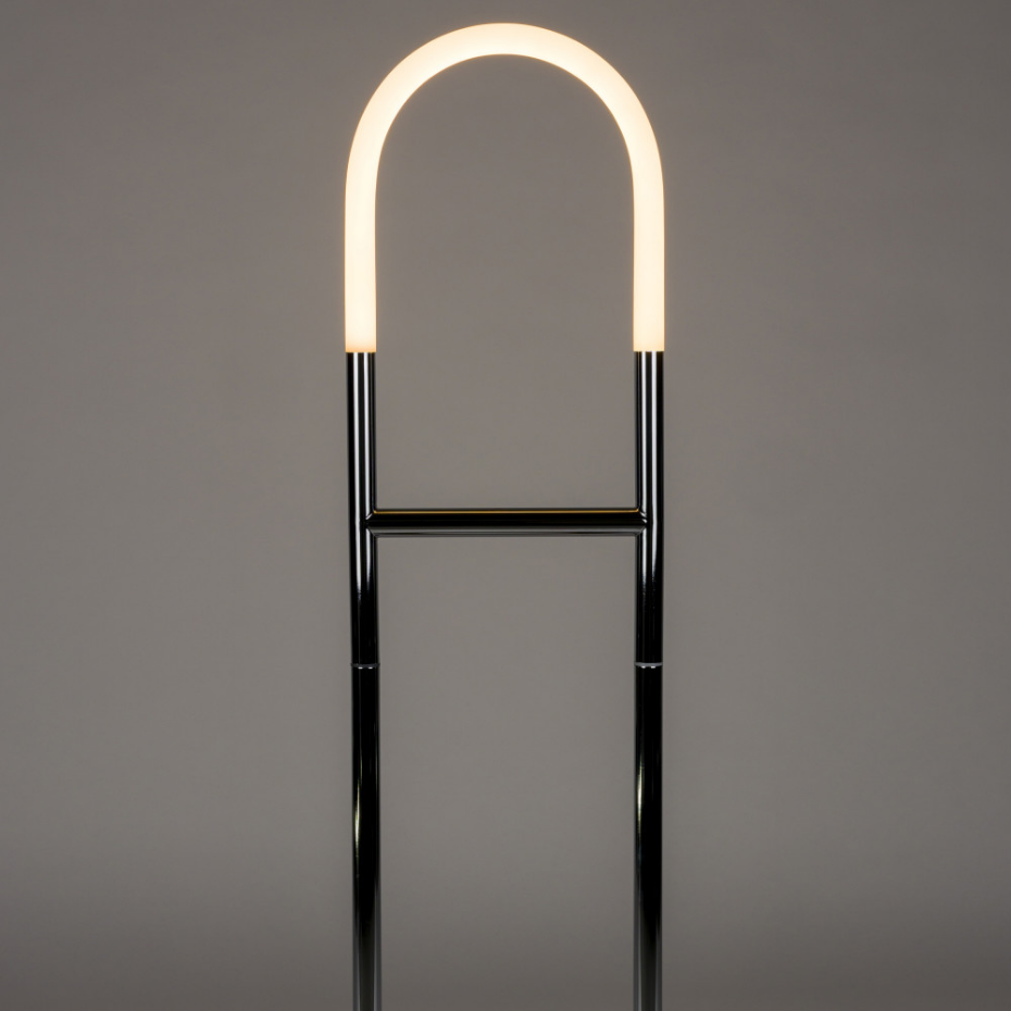 Lampadaire en chrome- ARCH