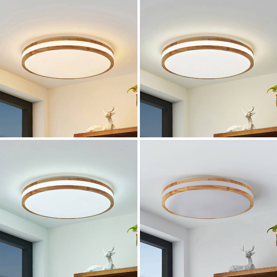 Plafonnier en bois moderneLED, Emiva