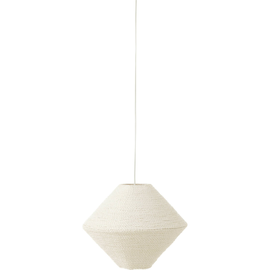 Suspension ronde en raphia forme soucoupe