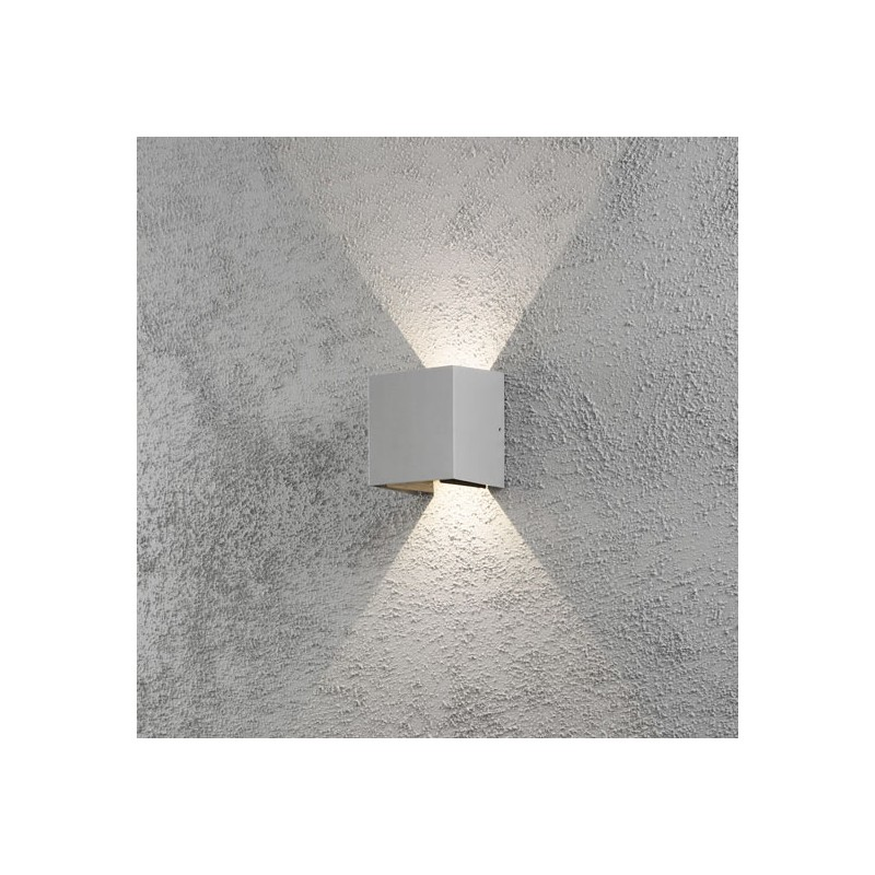 Applique Gris Clair Extérieur Cremona Led Puissante