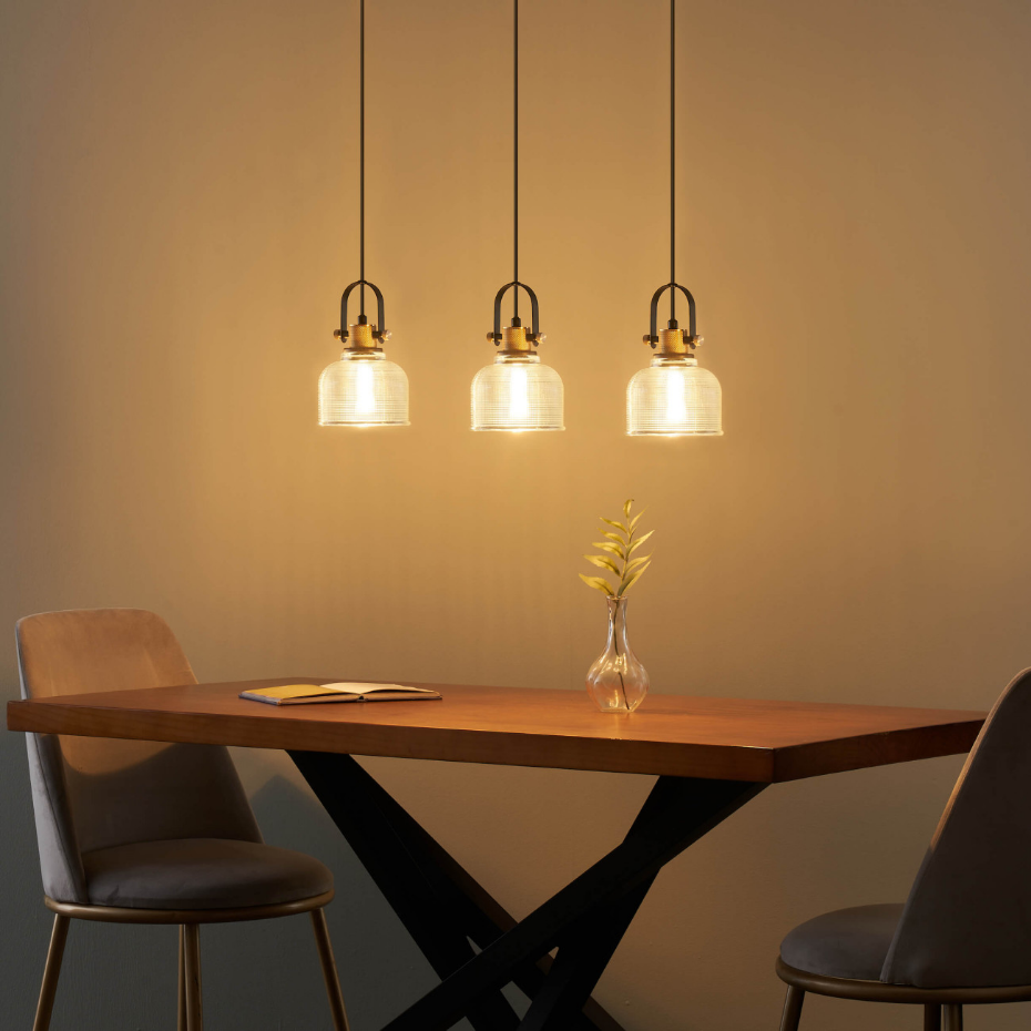 Suspension Design Vintage en Verre - VELA