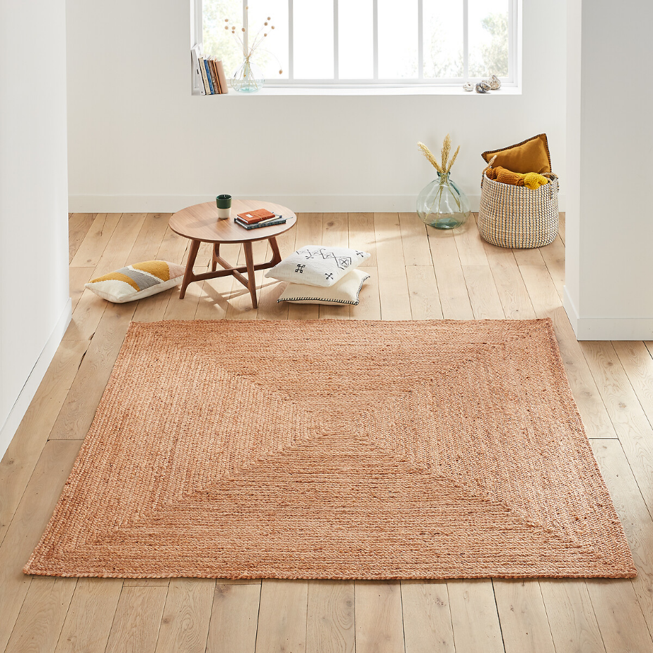 Tapis jute carré, Aftas