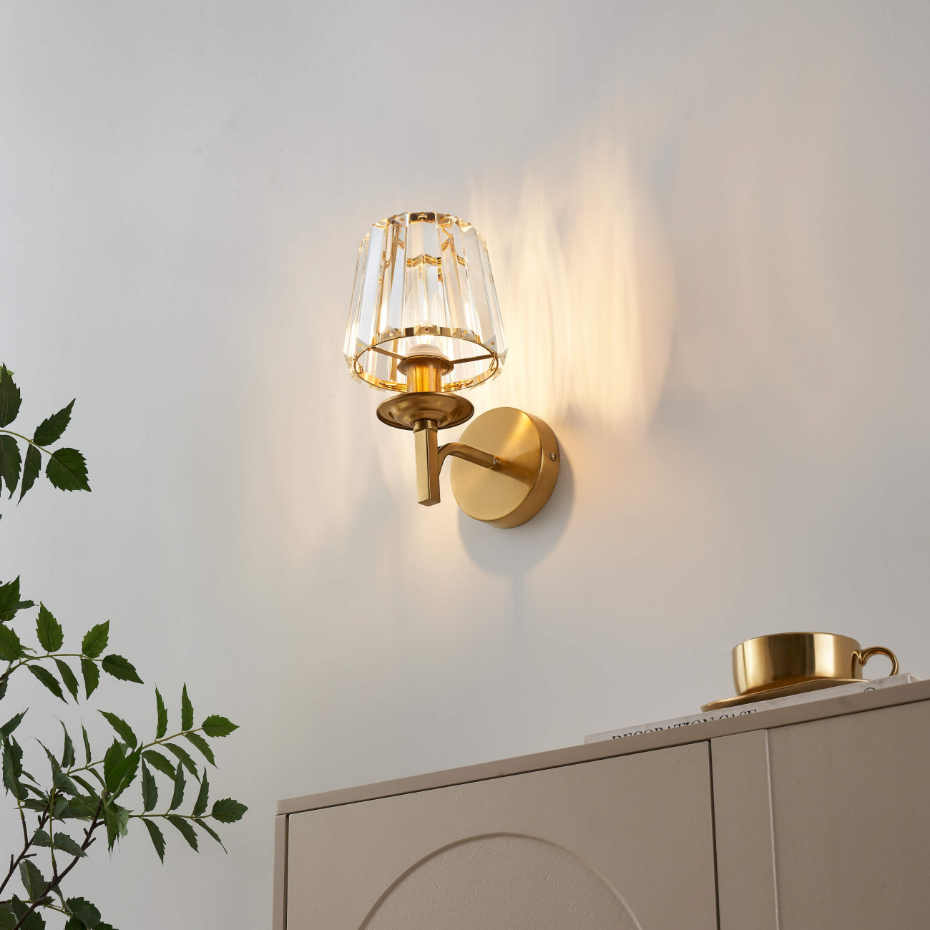 Applique luxueuse métal et cristal - ODRINA