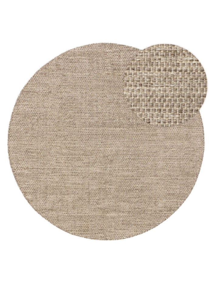 Tapis rond de laine tissé main ROCCO