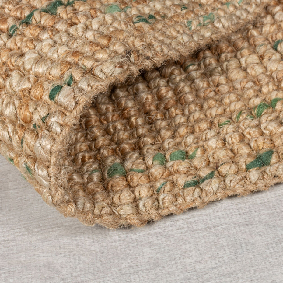 Tapis de couloir en jute coloré SARITA