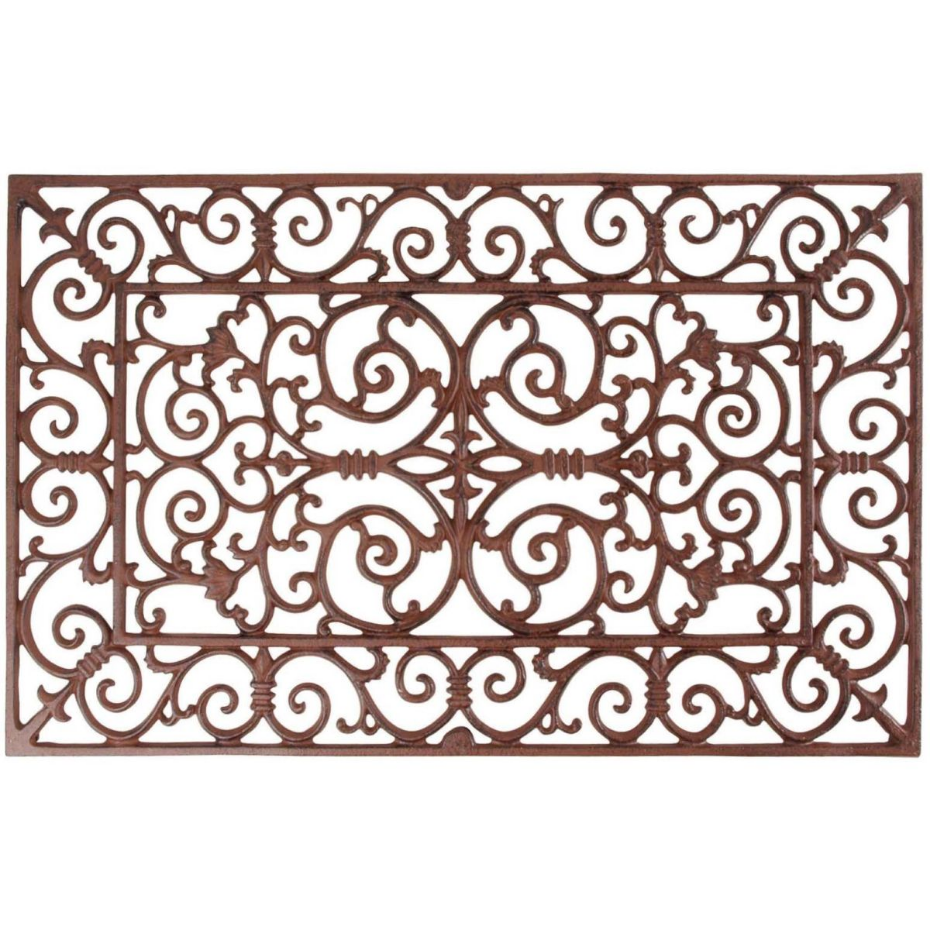 Gratte-pieds paillasson grille en fonte Rectangle
