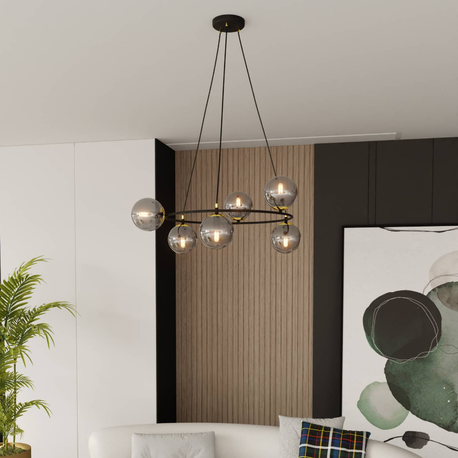 Suspension en verre moderne, Glassy