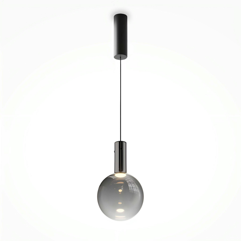Suspension 1 globe en verre soufflé DELTONA