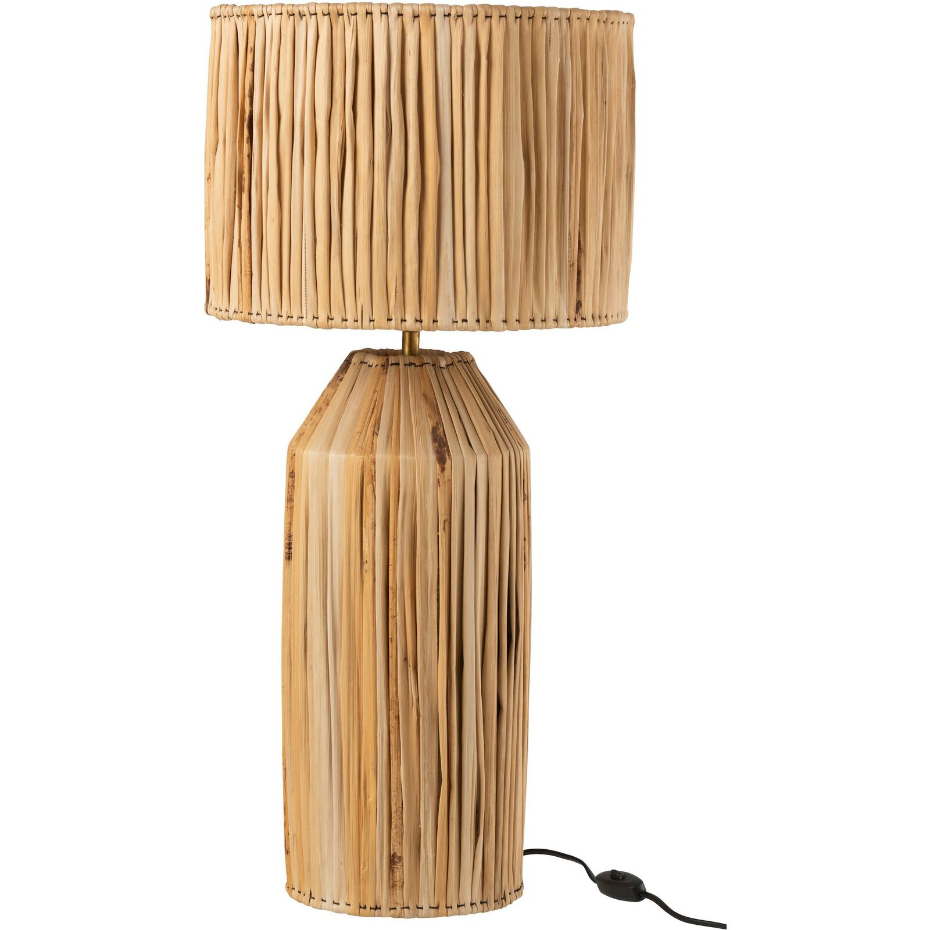 Lampe de salon en fibre naturelle feuille de bananier Ulysses