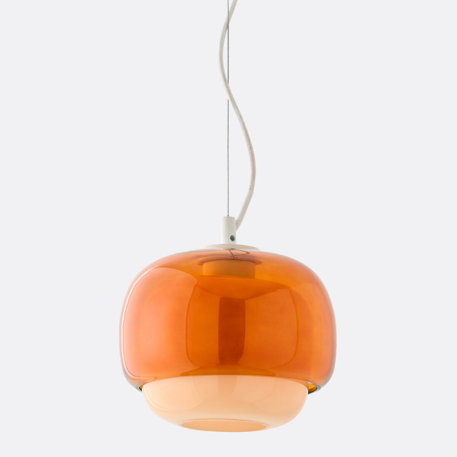 Suspension en verre coloré Ø21,5 cm, Kinoko