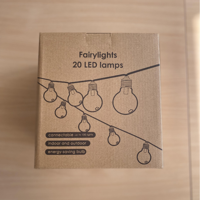 Guirlande lumineuse led Guinguette 3.80 m connectable