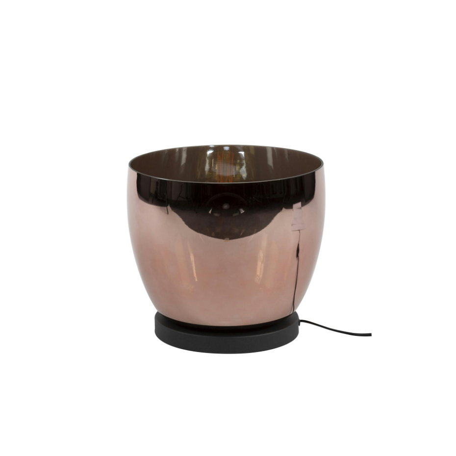 Lampe de salon moderne avec vasque en verre cuivré 27 cm NIAGARA