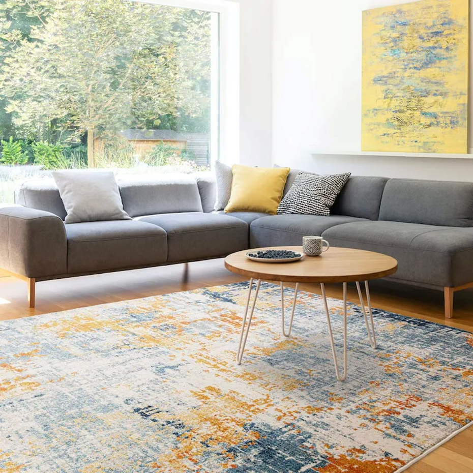 Tapis salon et chambre moderne tissé plat MIRAGE