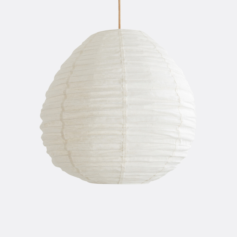 Suspension boule en toile de jute Ø55 cm, Robia