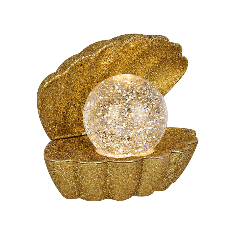 Lampe coquillage lumineuse  -  - Effet pailleté