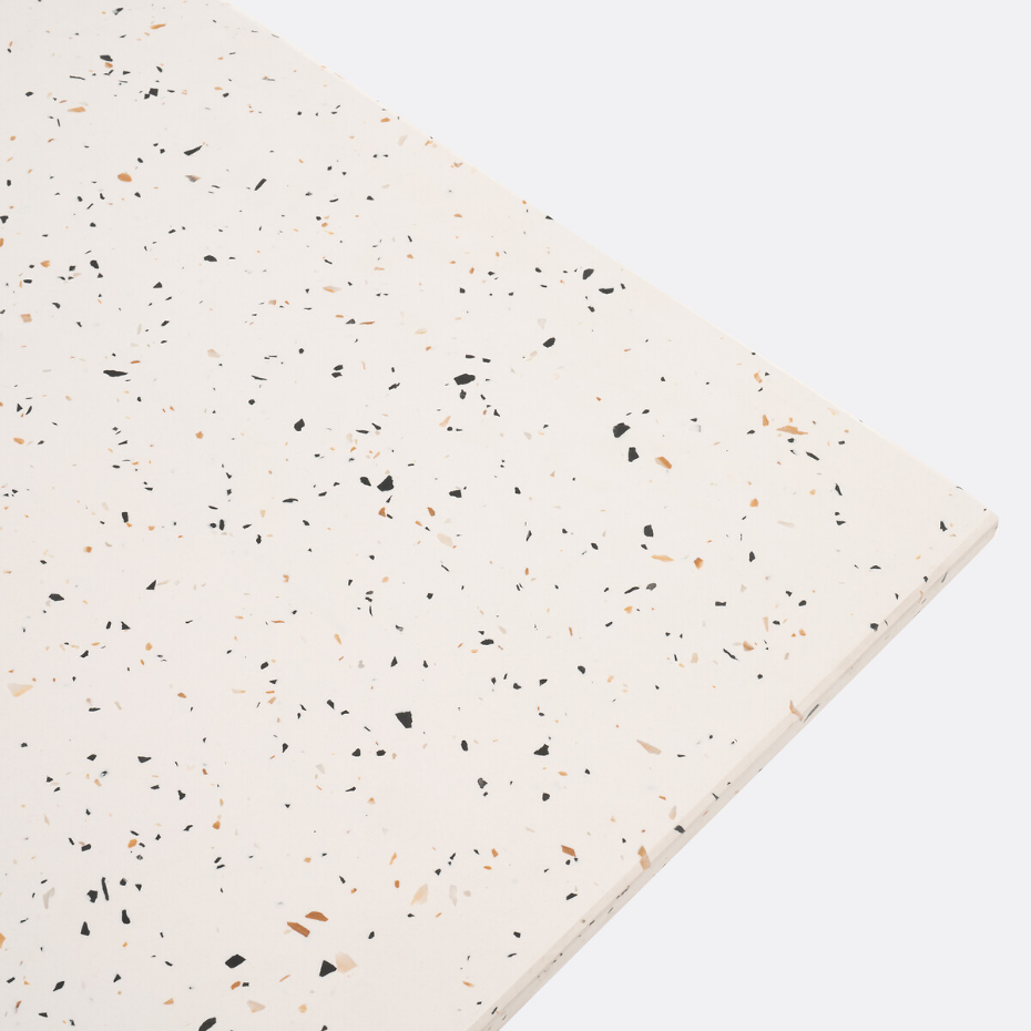 Table de jardin, plateau rabattable en terrazzo, OPALA