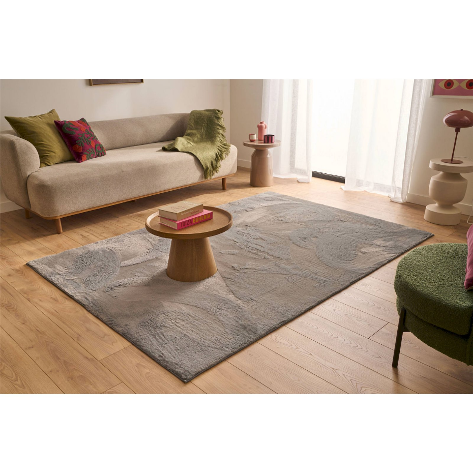 Tapis rectangulaire en polyester NUBE