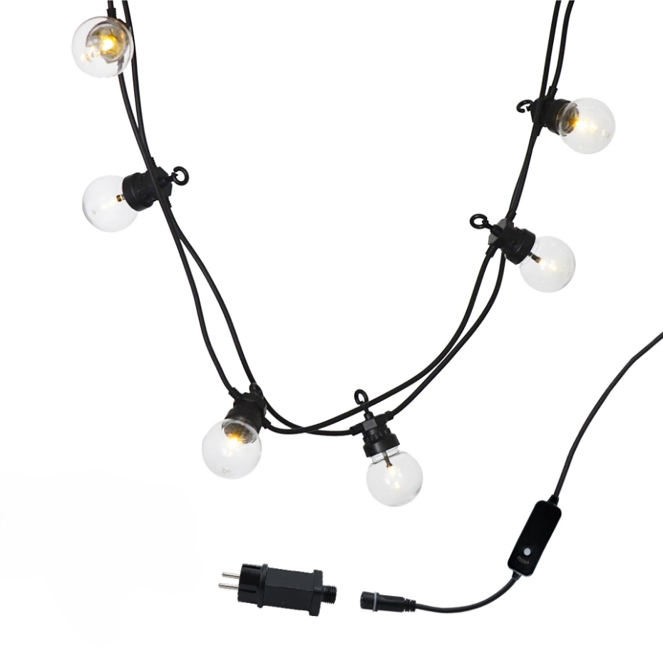 Guirlande connectable PARTY CLEAR 20 globes 8.7M