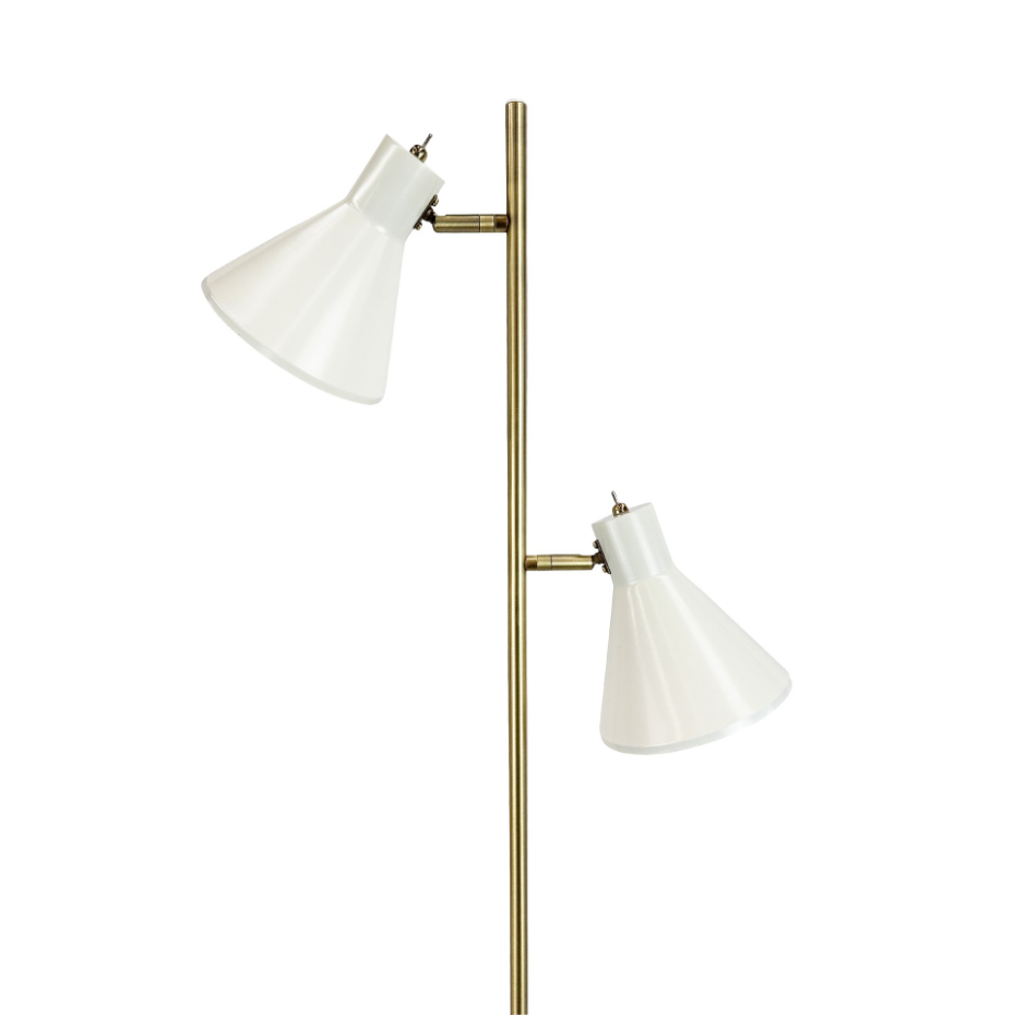 Lampadaire en Métal, crème blanc SLEEP