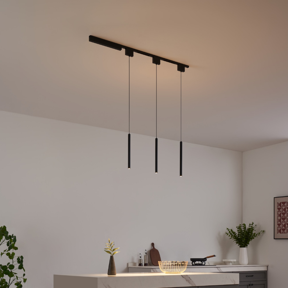 Kit rail 3 suspensions LED tubes - LYNE