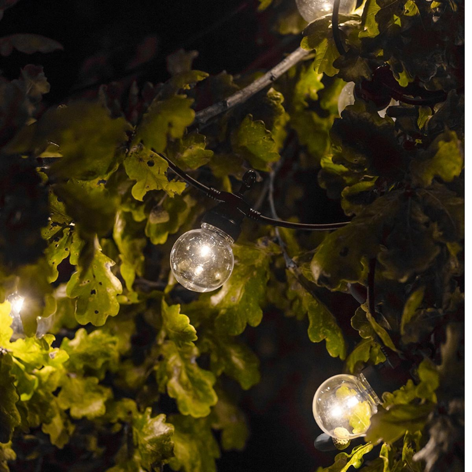 Guirlande solaire PARTY CLEAR 10 globes 5.7M
