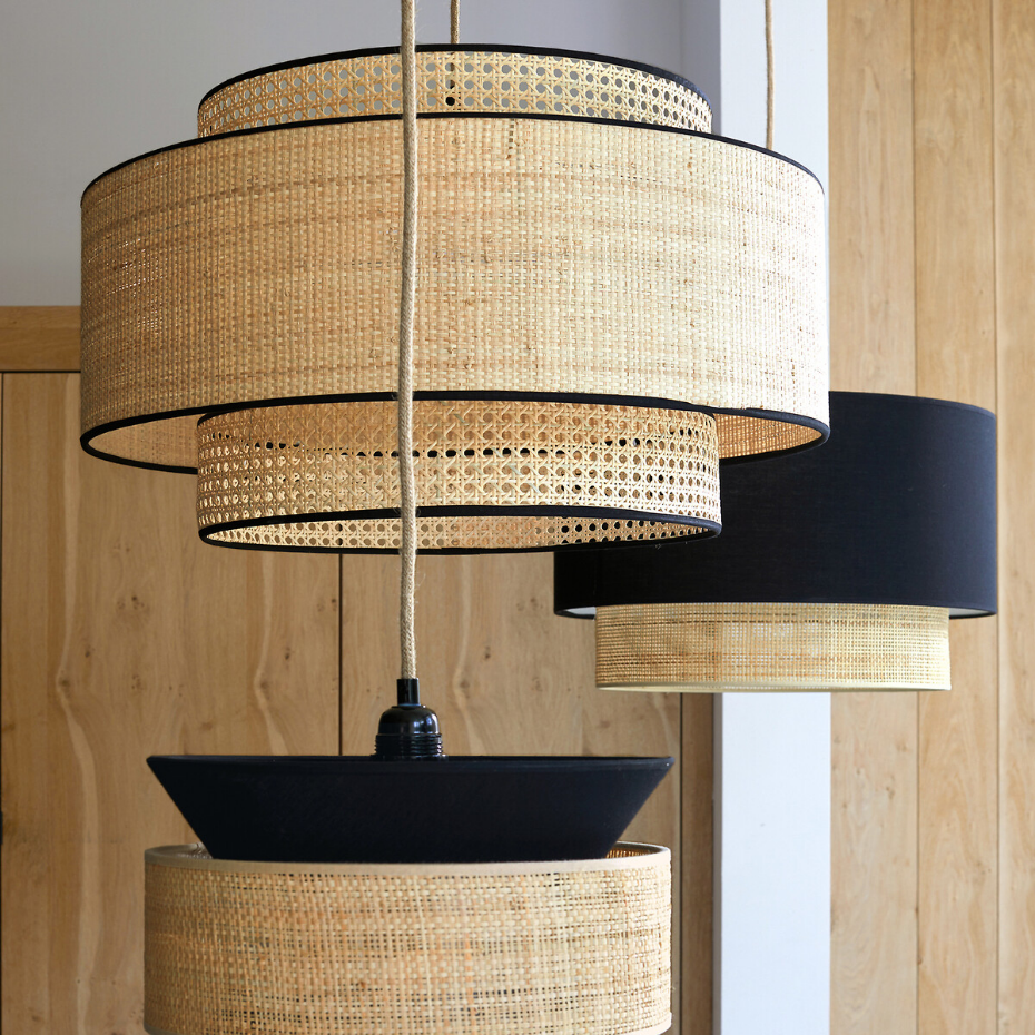 Suspension / Abat-jour double Ø60 cm, Dolkie