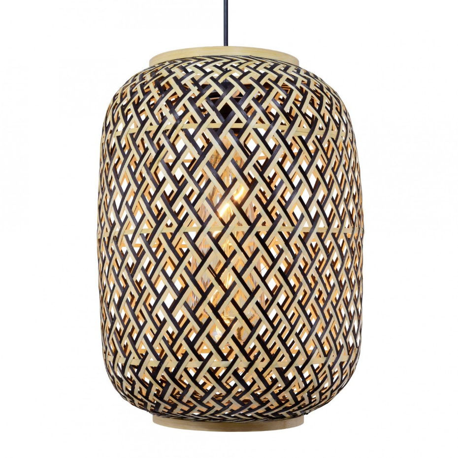 Suspension en bambou bicolore, MINELLE