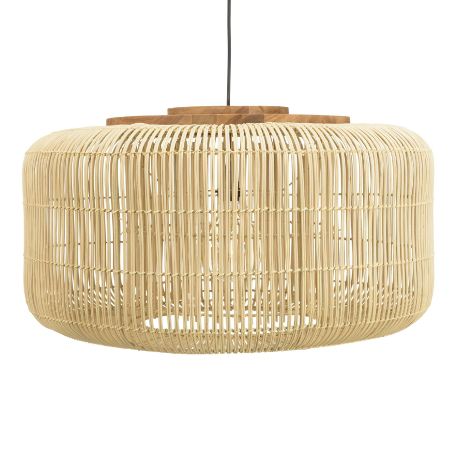 Suspension en rotin ronde 76cm FOLELLI