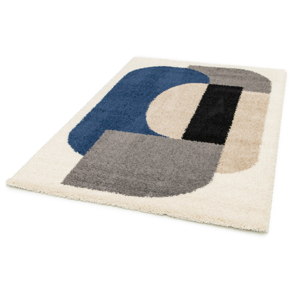 Tapis à poils longs design tons chauds GATSBY