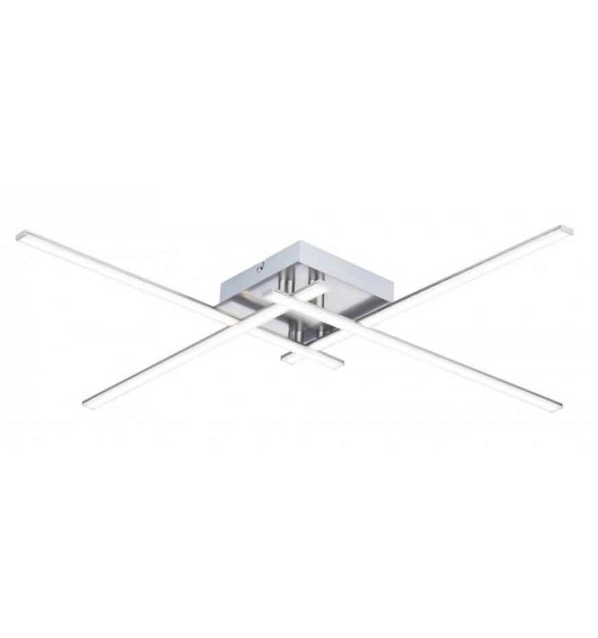 Plafonnier LED carré 4 bras - YUNA