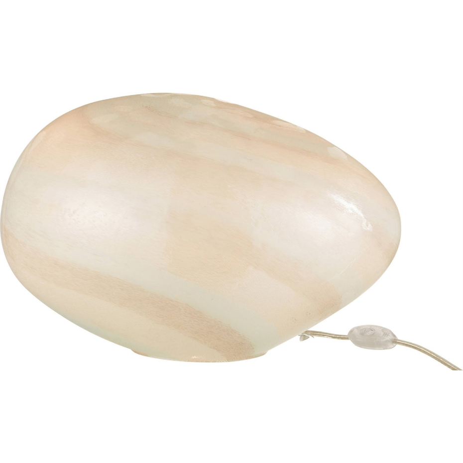 Lampe de salon ovale en verre